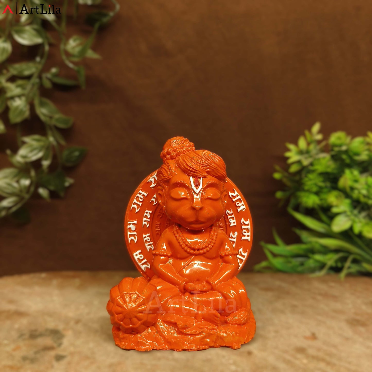 bal-hanuman-idol-meditating-gada-orange-artlila-1