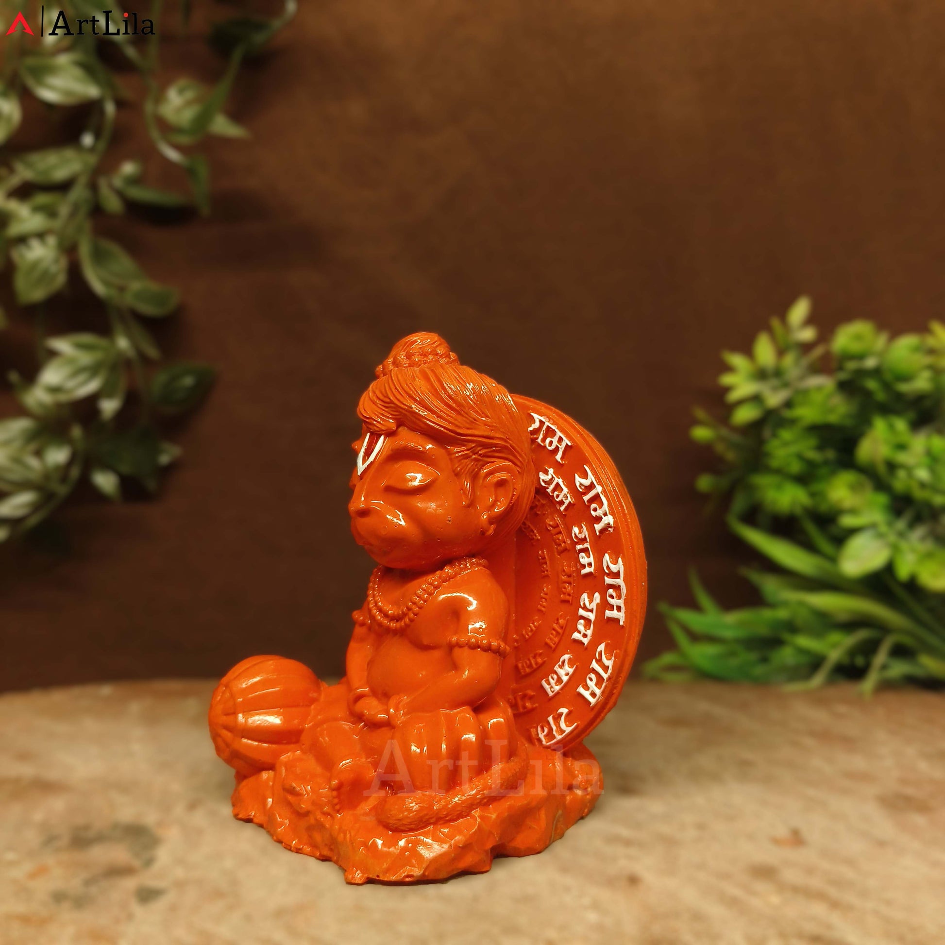 bal-hanuman-idol-meditating-gada-orange-artlila-3