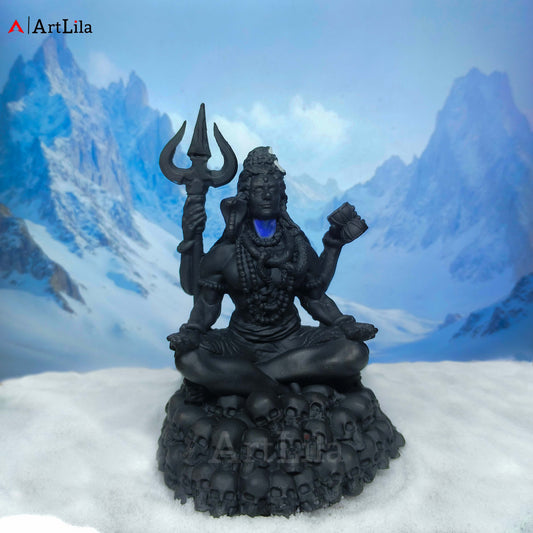mahakal-shiva-idol-damru-trishul-black-neelkanth-artlila